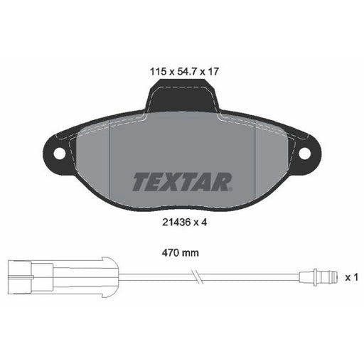 Textar Front Brake Pad Set 2143603