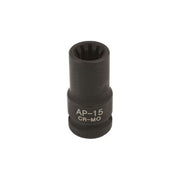Laser Caliper Brake Socket 15mm x 10pt 6986 Laser - Dynamic Drive