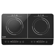 Baridi Portable Induction Hob with 2 Cooking Zones 60 x 36 x 6.5cm - Black Baridi - Dynamic Drive
