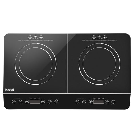 Baridi Portable Induction Hob with 2 Cooking Zones 60 x 36 x 6.5cm - Black Baridi - Dynamic Drive