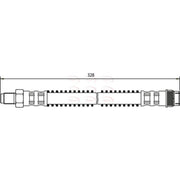 Apec Brake Hydraulic Hose Line Front fits Citroën Saxo 1996-2004