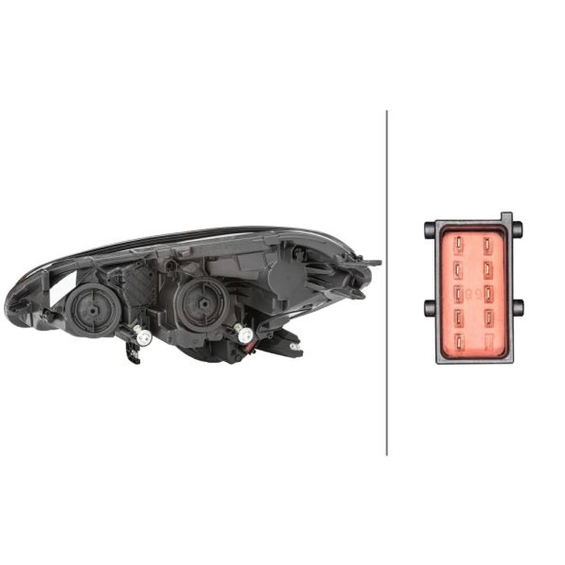 Hella Headlight Headlamp H7/H7 Right fits Opel Corsa E 2014-2019