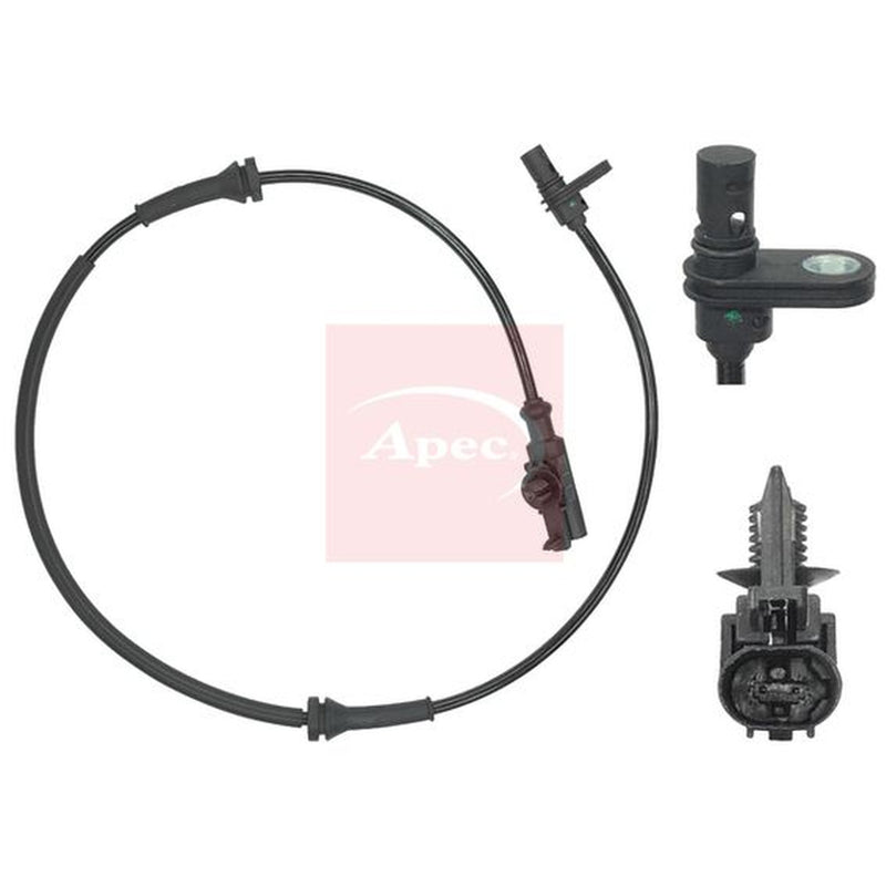 Apec ABS Wheel Speed Sensor Rear Left fits Mitsubishi Colt Czc VI 2006-2009 1.5