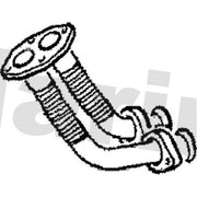 Klarius Exhaust Pipe OD fits Mercedes-Benz 123 1980-1985 123.223 123.243
