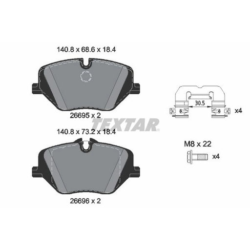 Textar Front Brake Pad Set 2669501