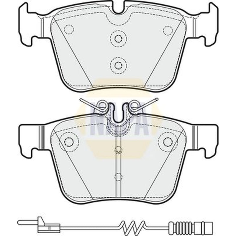 NAPA Rear Brake Pad Set fits Mercedes-Benz C-Class 2013-2023