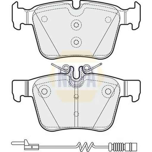 NAPA Rear Brake Pad Set NBP1714