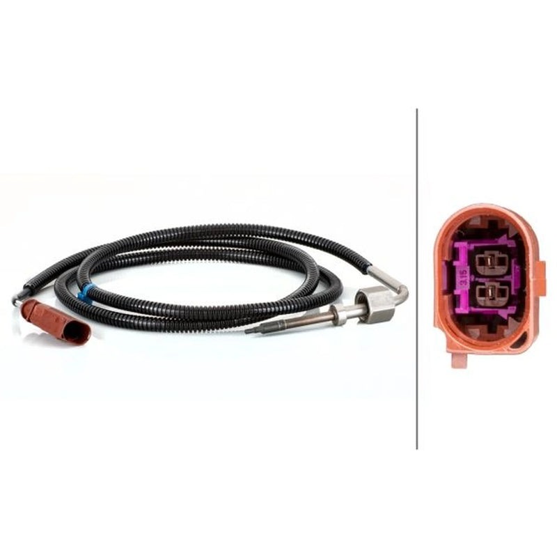 Hella Exhaust Gas Temperature Sensor before soot particulate fits Skoda Superb I