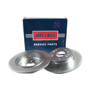 Borg & Beck 2 x Solid Brake Discs fits Honda Cr-V 2001-2007 2.0