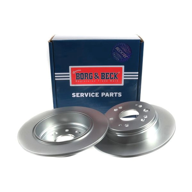 Borg & Beck 2 x Solid Brake Discs fits Honda Cr-V 2001-2007 2.0