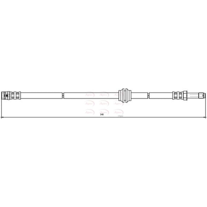 Apec Brake Hydraulic Hose Line Front HOS3827