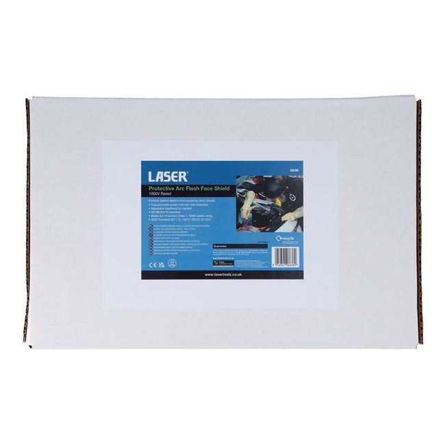 Laser Protective Arc Flash Face Shield - 1000V rated 6636 Laser - Dynamic Drive