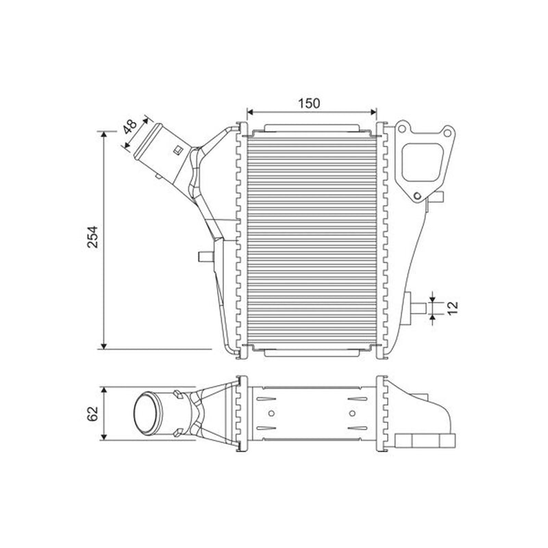 Valeo Intercooler (Charge Air Cooler) 818686