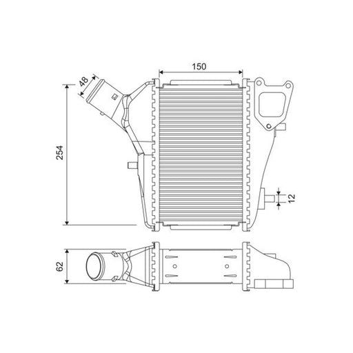 Valeo Intercooler (Charge Air Cooler) 818686