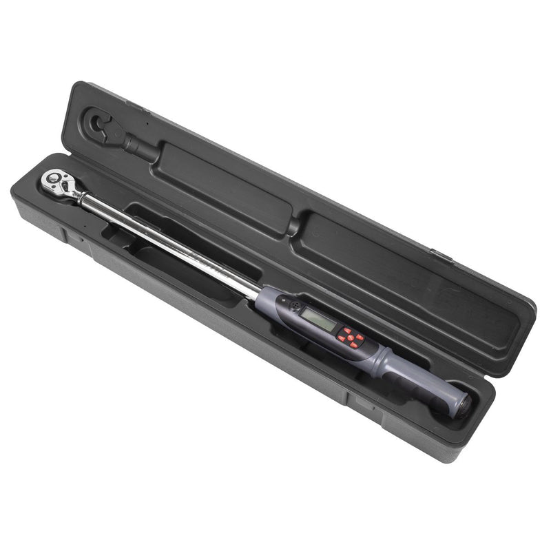 Premier Digital Torque Wrench with Angle Function 1/2"Sq Drive 30-340Nm Sealey Premier - Dynamic Drive