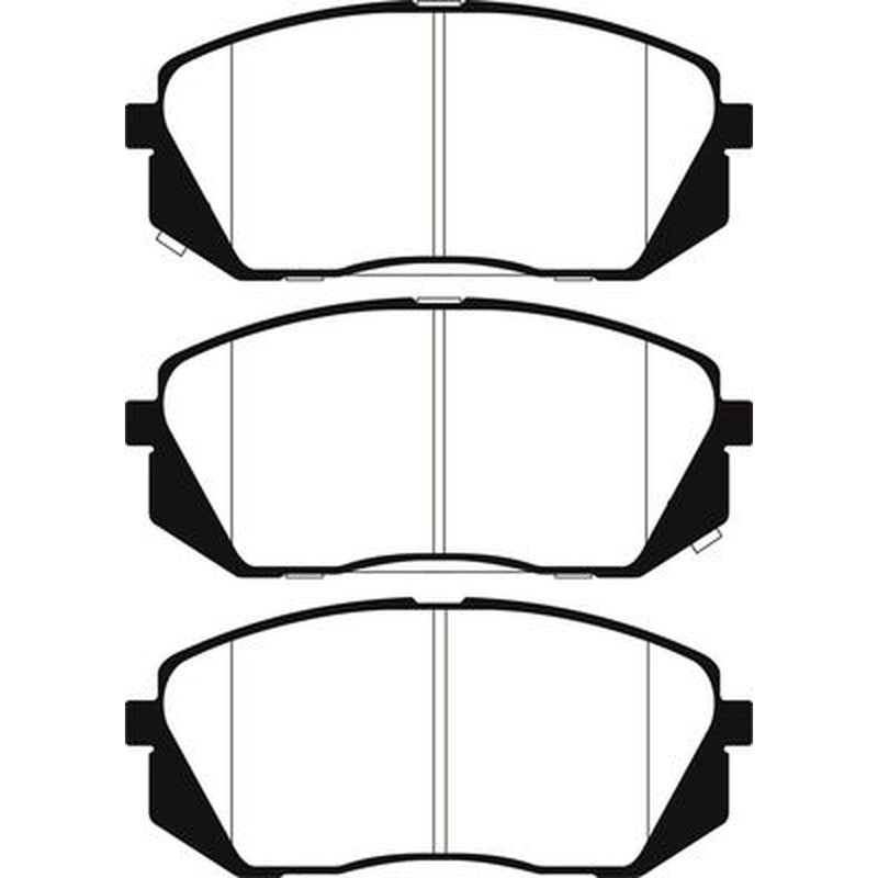 Abtex Front Brake Pad Set fits Hyundai I40 I 2012-2019 1.6 1.7 2.0