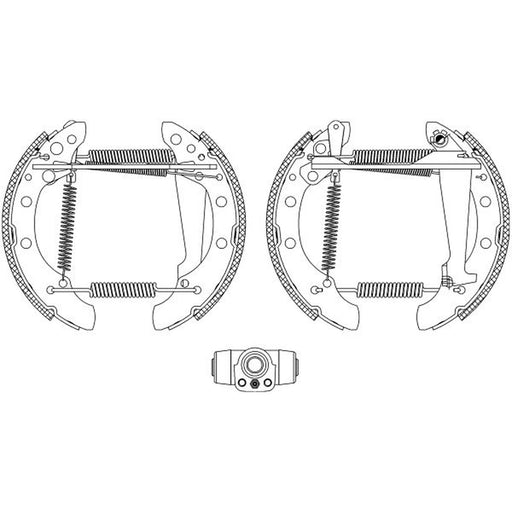 Mintex Brake Shoe Set Axle Kit fits Audi 80 B3 1986-1991 1.6 1.8 1.9