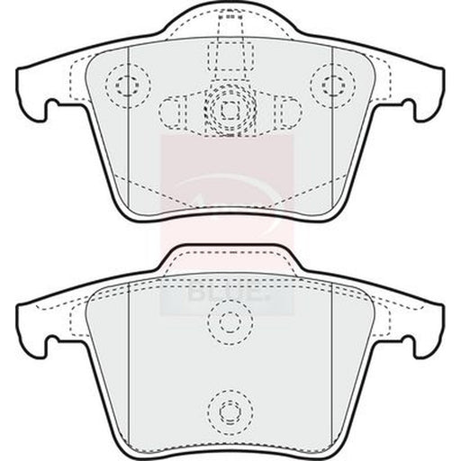 Apec Rear Brake Pad Set fits Volvo XC90 I 2002-2014 2.5 3.2