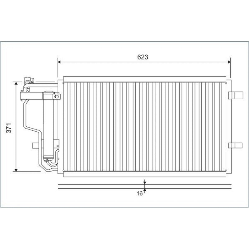 Valeo Air Conditioning Condenser 810907