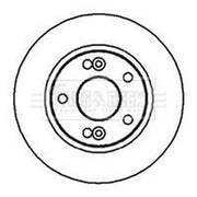 Borg & Beck Front Brake Vented Discs & Pads fits Renault Espace 1998-2002 2.0