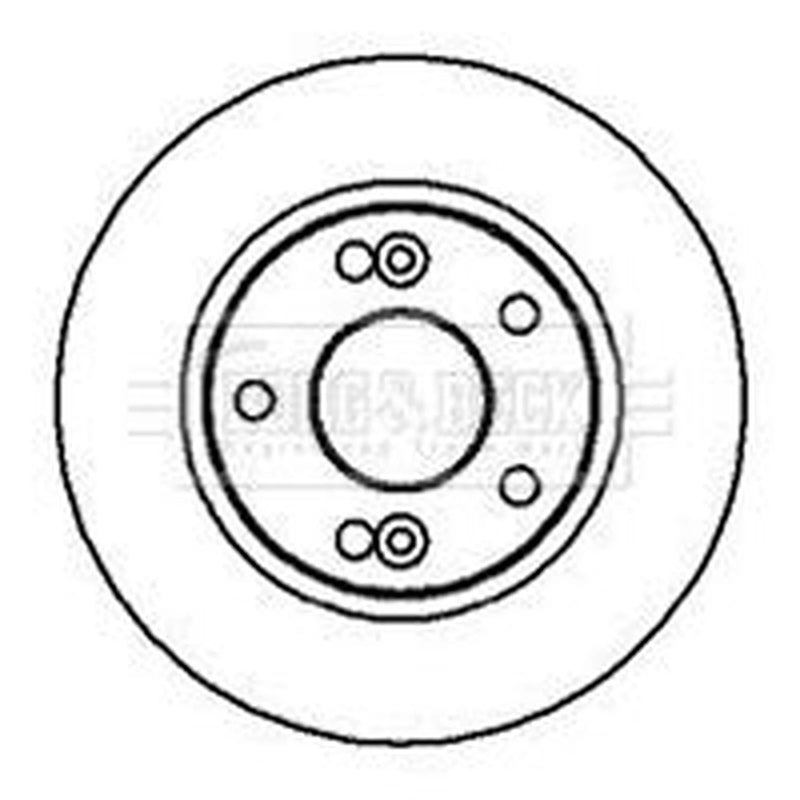 Borg & Beck Front Brake Vented Discs & Pads fits Renault Espace 1998-2002 2.0
