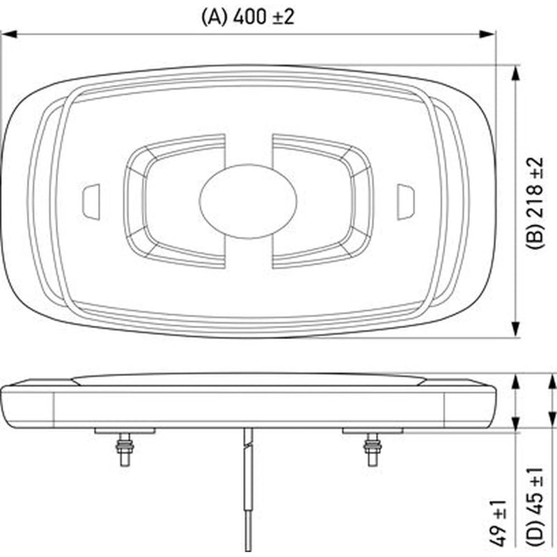 Hella Rotating Beacon Mini Md12/24 2RL mounting 2RL 014 565-211 2RL 014 565-211
