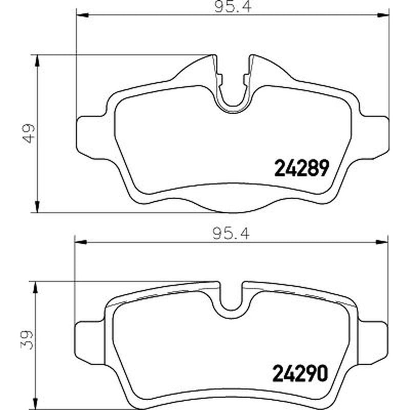 Mintex Front & Rear Pads fits Mini Mini 2011-2013