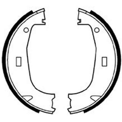 Abtex Brake Shoe Set Axle Kit fits BMW 1 2004-2013