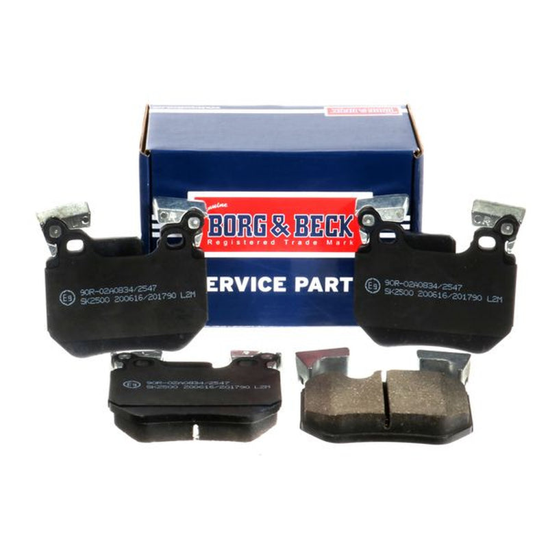 Borg & Beck Rear Brake Vented Discs & Pads fits BMW 1 2007-2013