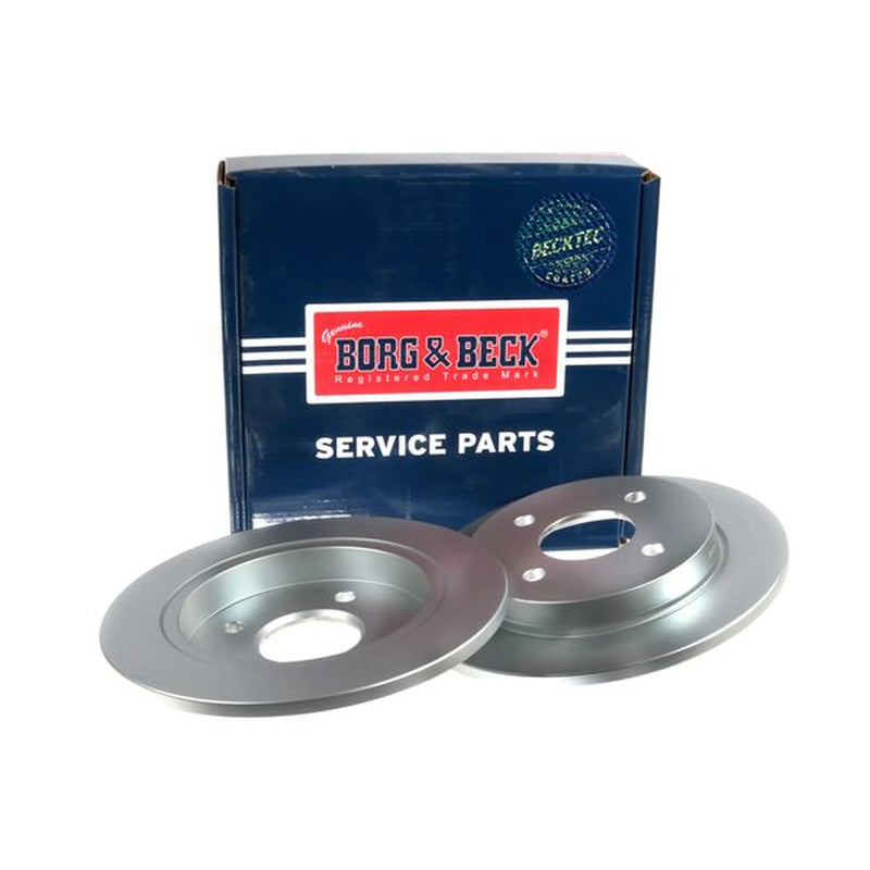 Borg & Beck Front & Rear Brake Discs & Pads fits Ford Fiesta VI 2013-2017 1.6