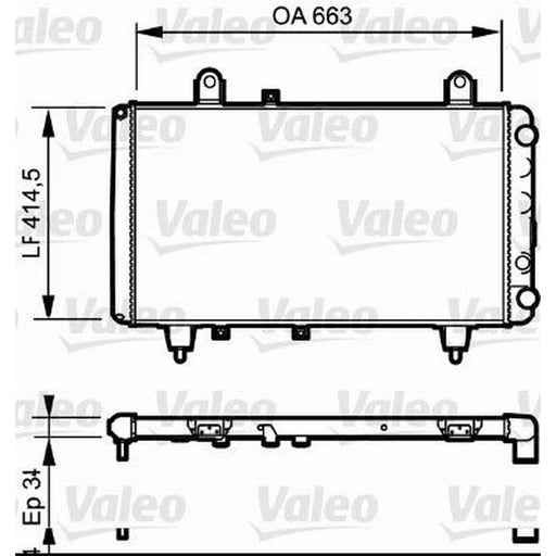 Valeo Engine Radiator 730040