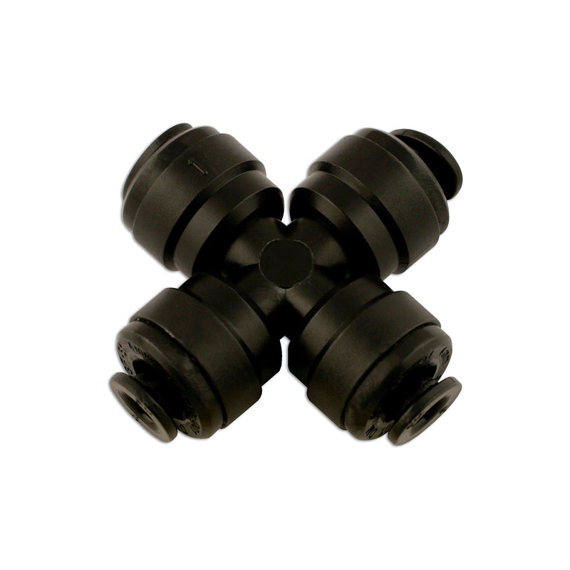 Connect Push-Fit Cross Connector 4mm 5pc 31050 Tool Connection - Dynamic Drive
