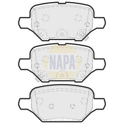 NAPA Rear Brake Pad Set fits Opel Mokka / Mokka X 2012-2019 1.4 1.6