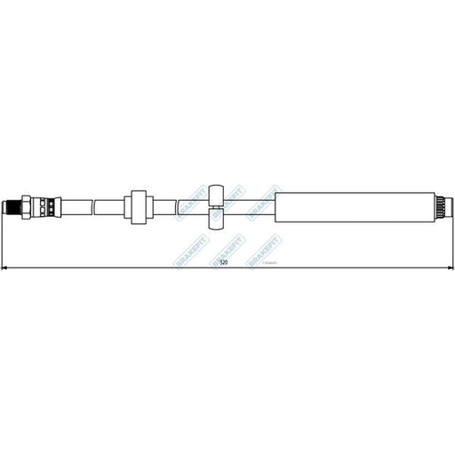 Apec Brake Hydraulic Hose Line Front BHO4220