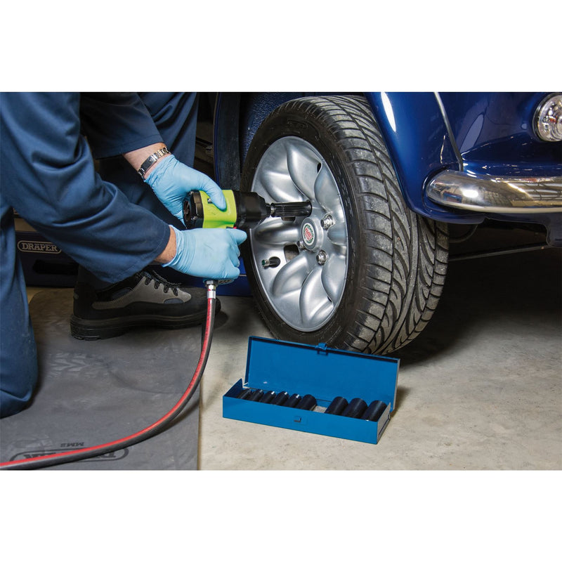 Draper HI-TORQ Metric Deep Impact Socket Set, 1/2" Sq. Dr. (10 Piece) Draper - Dynamic Drive