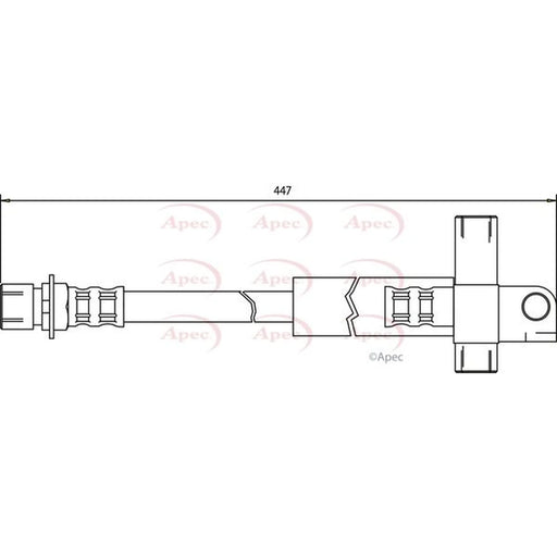 Apec Brake Hydraulic Hose Line inner HOS3406