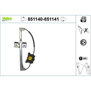 Valeo Electric Window Regulator Lifter Right Front 851141