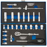 Draper Metric Socket Set, 1/4" Sq. Dr. (26 Piece) 16476 Draper - Dynamic Drive