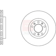 Apec 2 x Vented Front Brake Discs SDK6819-x2