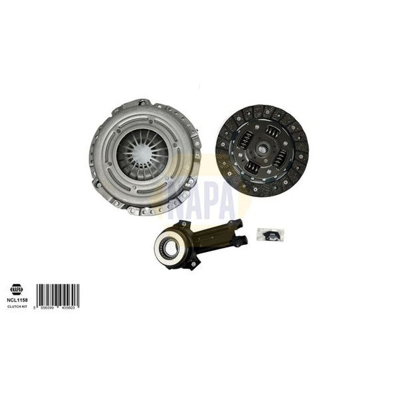 NAPA Clutch Kit Set 3pc fits Ford Fiesta V 2001-2008 1.25 1.3