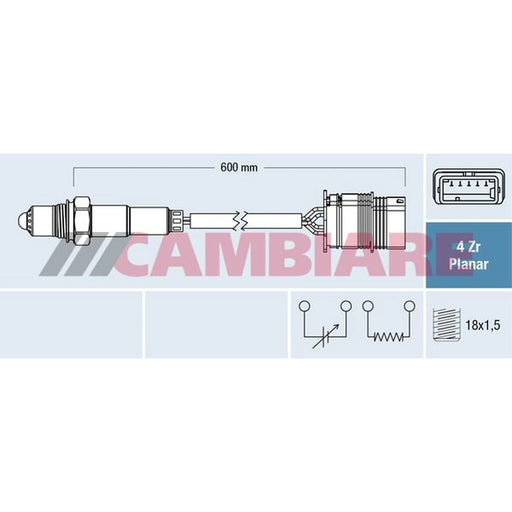 Cambiare O2 Lambda Oxygen Sensor after catalytic convert VE381866