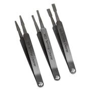 Sealey Terminal Cleaner Set Diamond Grip Blade Type 3pc Wiring Tweezer Style Sealey  - Dynamic Drive