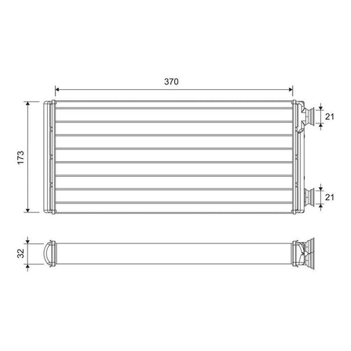 Valeo Heater Matrix Core Heat Exchanger 811630