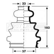 First Line Drive Shaft Bellow Kit Front Left fits Ford Galaxy I 1995-2006
