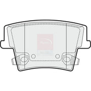 Apec Front & Rear Pads fits Chrysler 300C 2004-2023 3.0 3.5 5.7