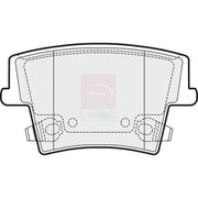 Apec Rear Brake Pad Set PD3616