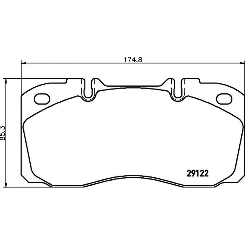 DON Front Brake Pad Set fits Iveco Daily IV 2006-2011