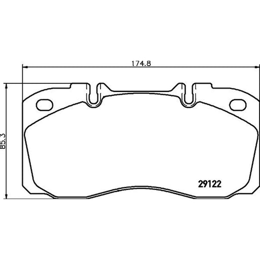 DON Front Brake Pad Set fits Iveco Daily IV 2006-2011