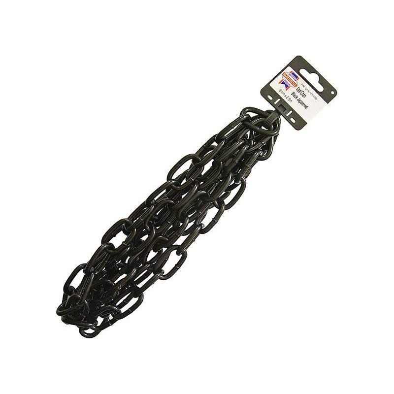 Faithfull Black Japanned Chain 6.0mm x 2.5m - Max. Load 250kg Faithfull - NN4 Online