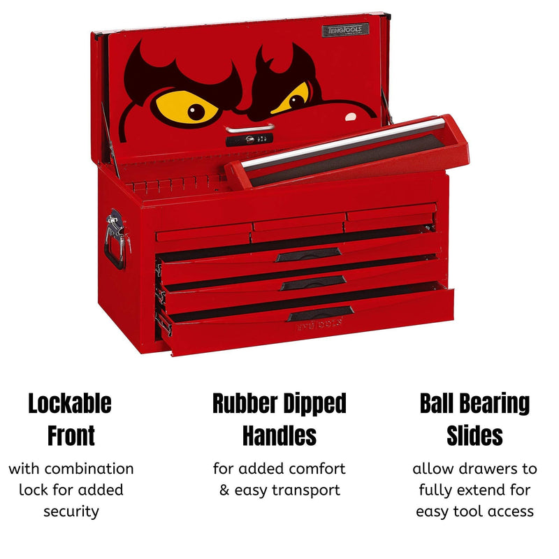 Teng Tools 26" PRO Top Box 6 Drawers Red Teng Tools - Dynamic Drive
